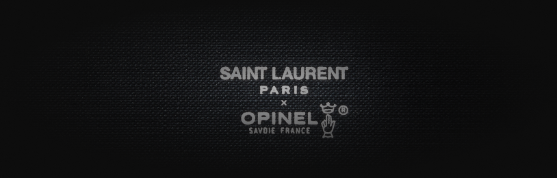 logotipo Saint Laurent Paris & Opinel