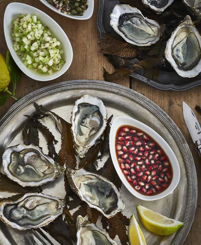 Ostriche e tre burri aromatizzati