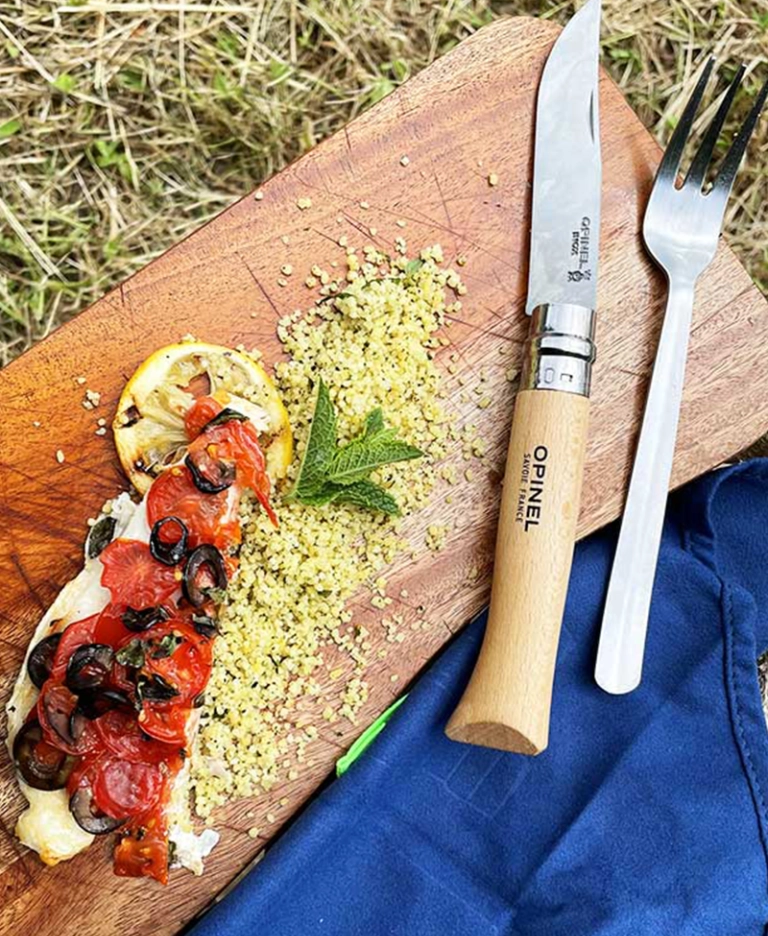 Doradenfilets mit Tomaten und Oliven vom Grill!