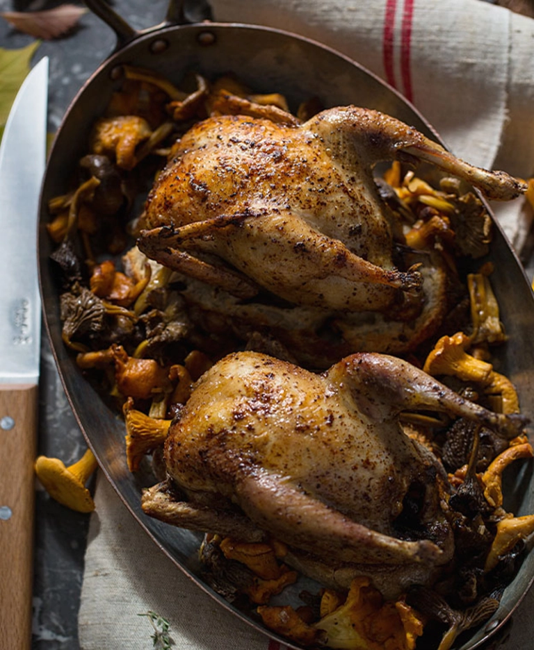 Recette de perdreaux en cocotte au four