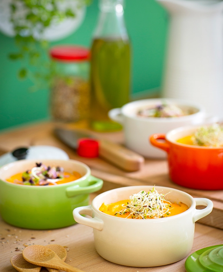 Piccoli flan di carote