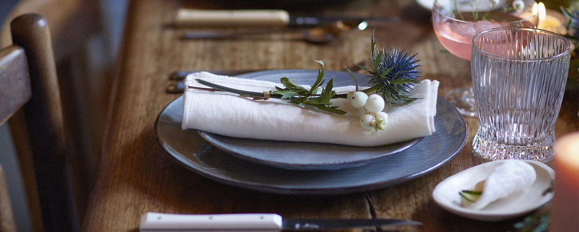 Décoration pour une table de fête