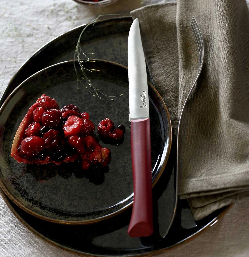 Tafelmesser Bon Appétit + Granatrot