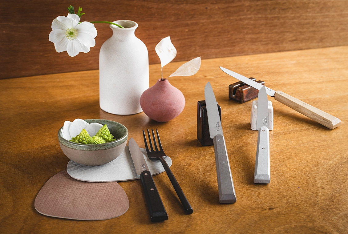 Juego de 4 cuchillos de mesa n.º 125 Bon Appétit Minéral