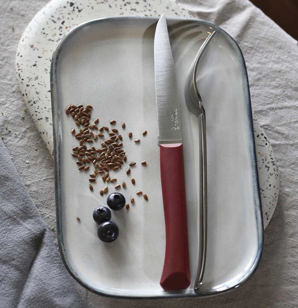 Tafelmesser Bon Appétit + Granatrot