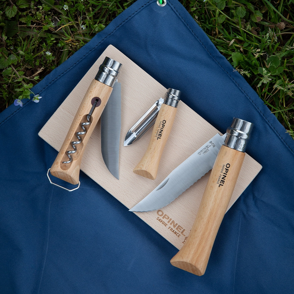 Nomad Cooking Kit with N°10 Corkscrew Bottle Opener