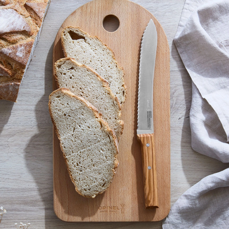 N°116 Brotmesser Parallèle Olivenholz