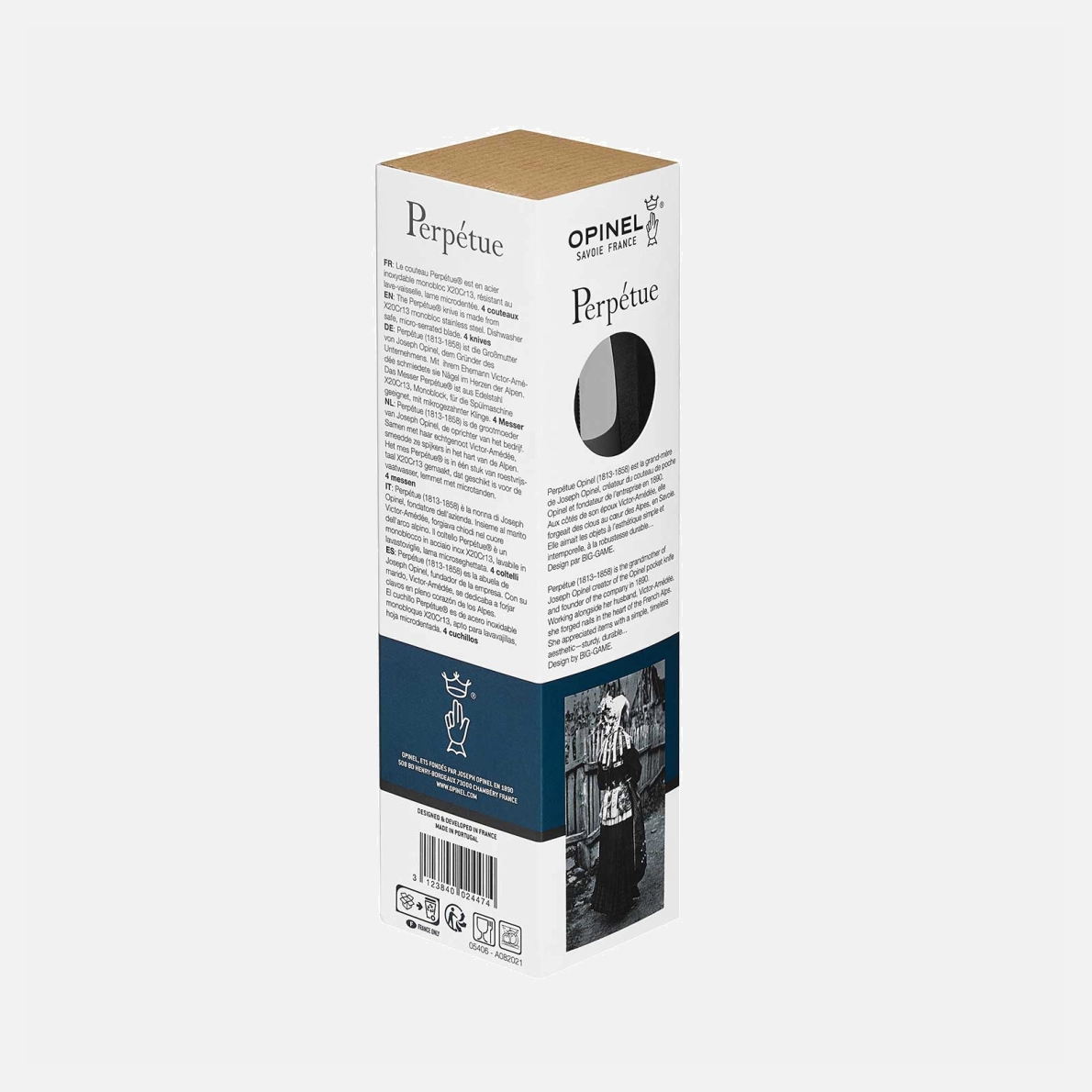 Scatola di 4 coltelli da tavola Perpétue