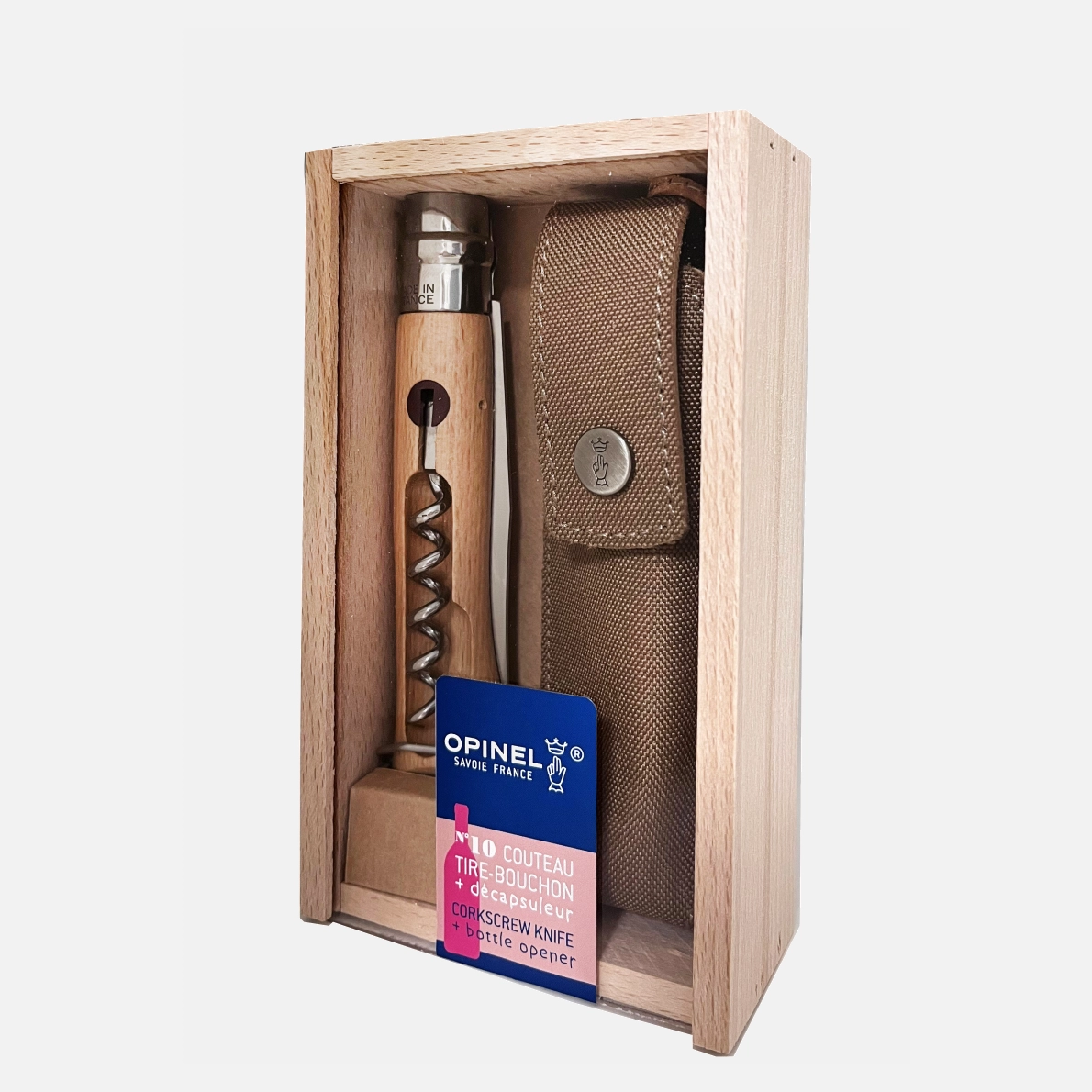 N°10 Etui met kurkentrekker en flesopener