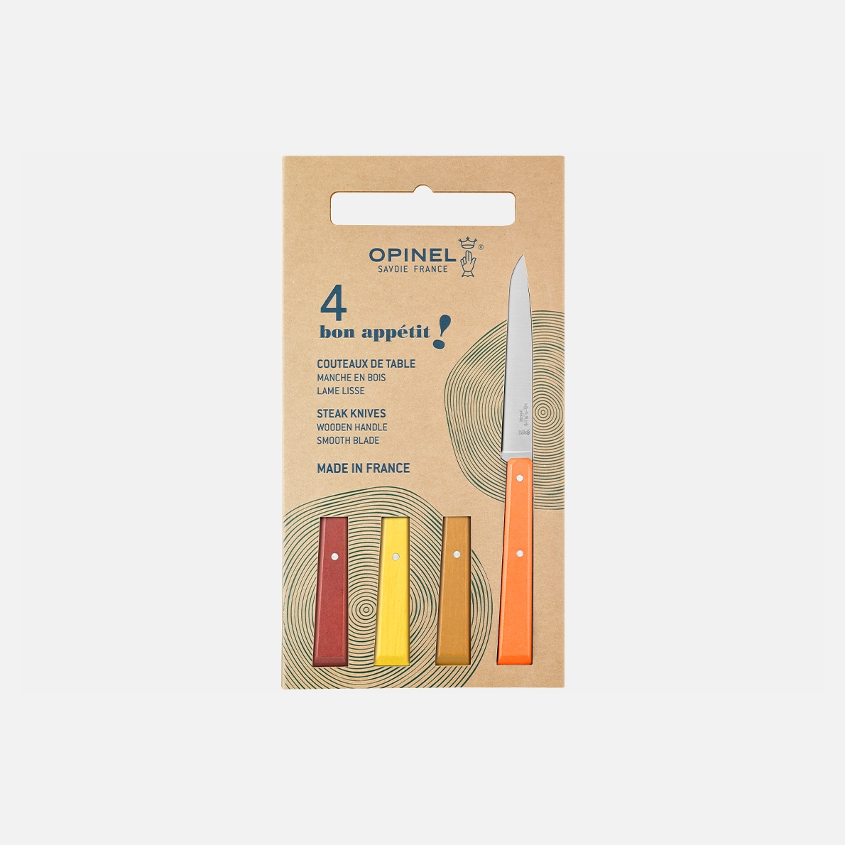 Set mit 4 Tischmessern N°125 Bon Appétit Agrumes