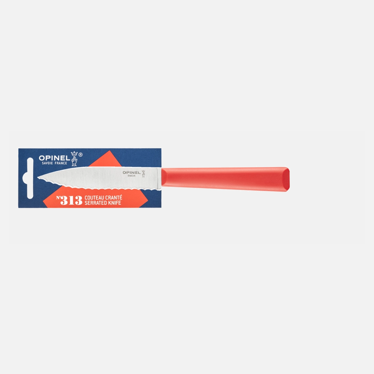 N°313 Serrated Knife Essentiels + Red
