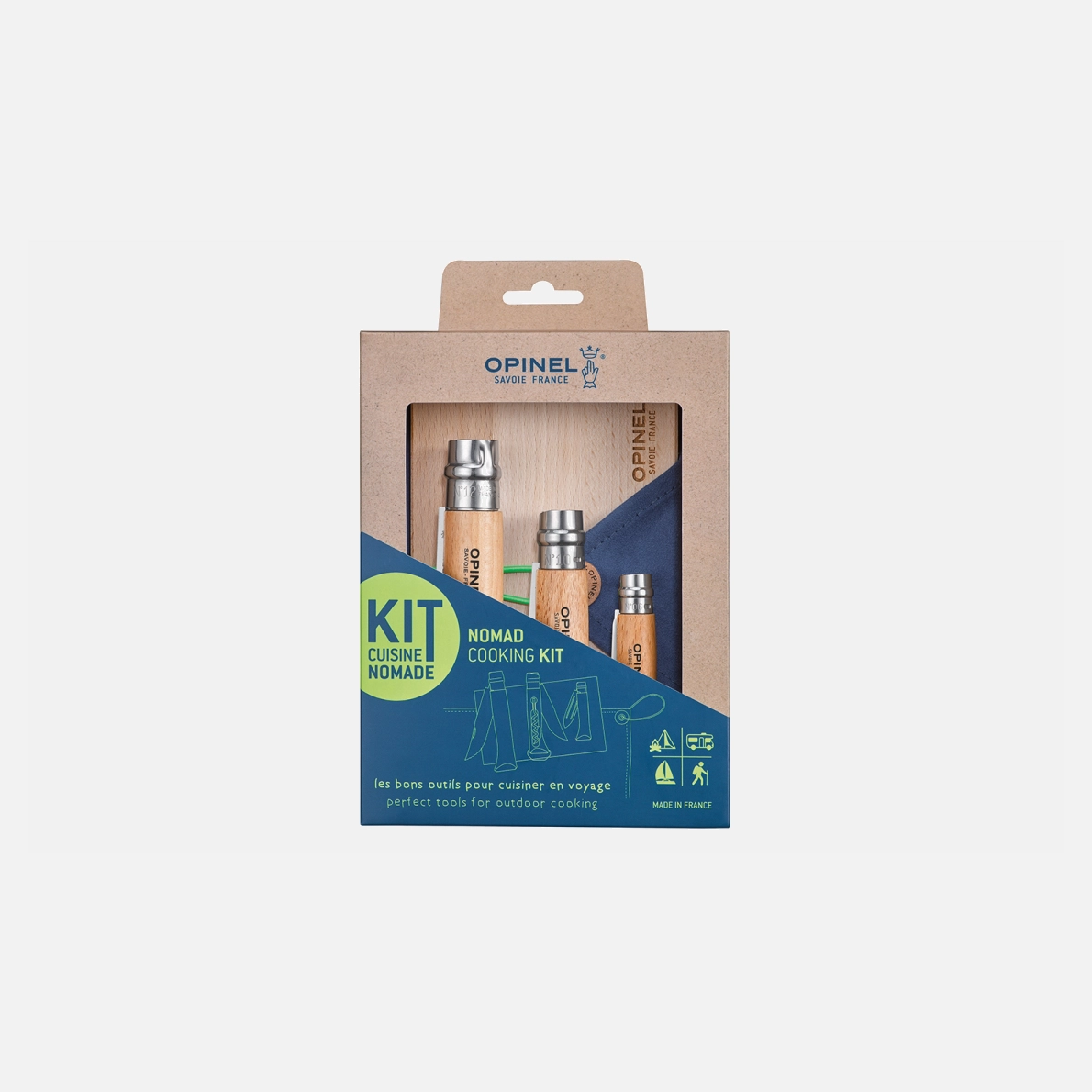Nomad Cooking Kit with N°10 Corkscrew Bottle Opener