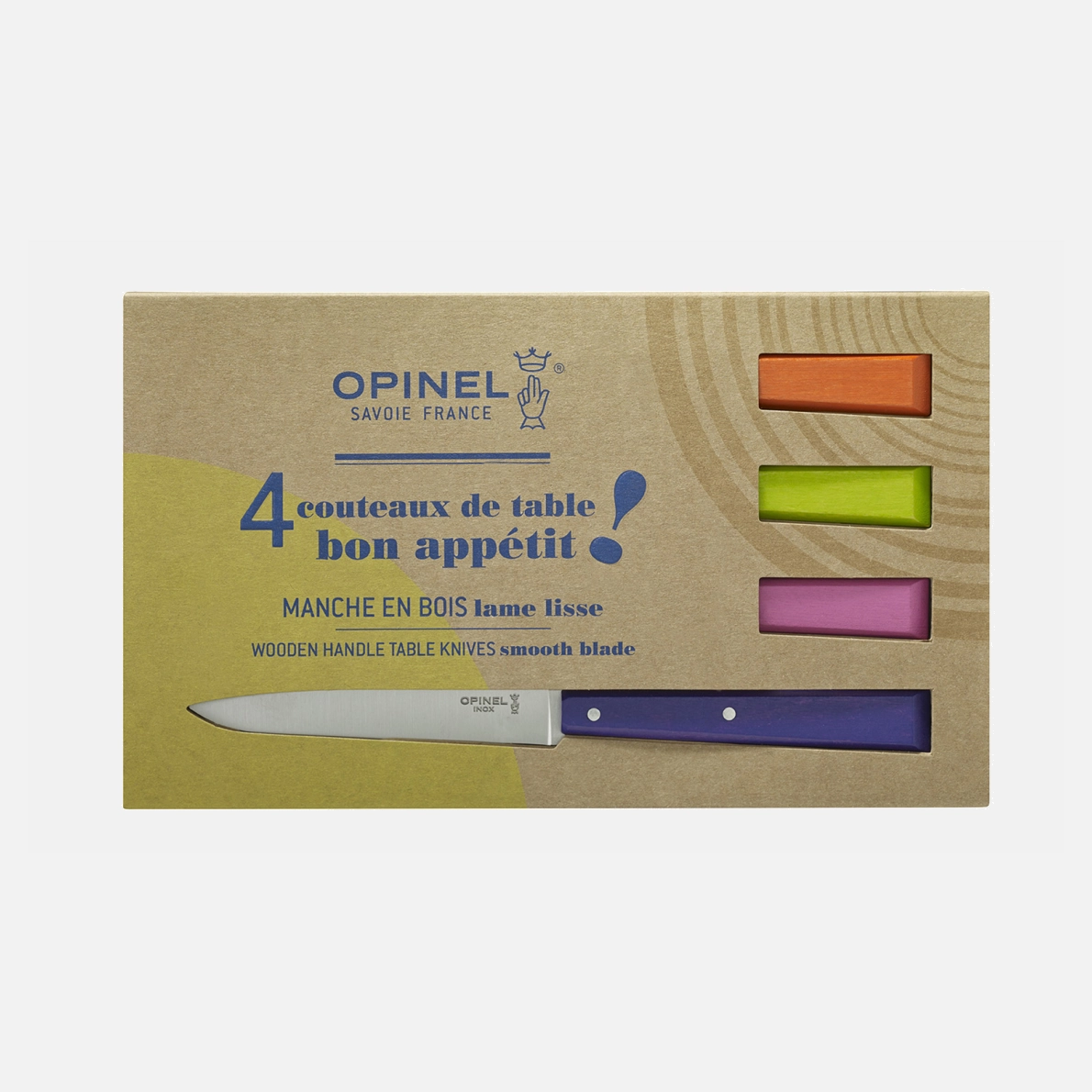 Estuche de 4 cuchillos de mesa N.º 125 Bon Appétit Pop