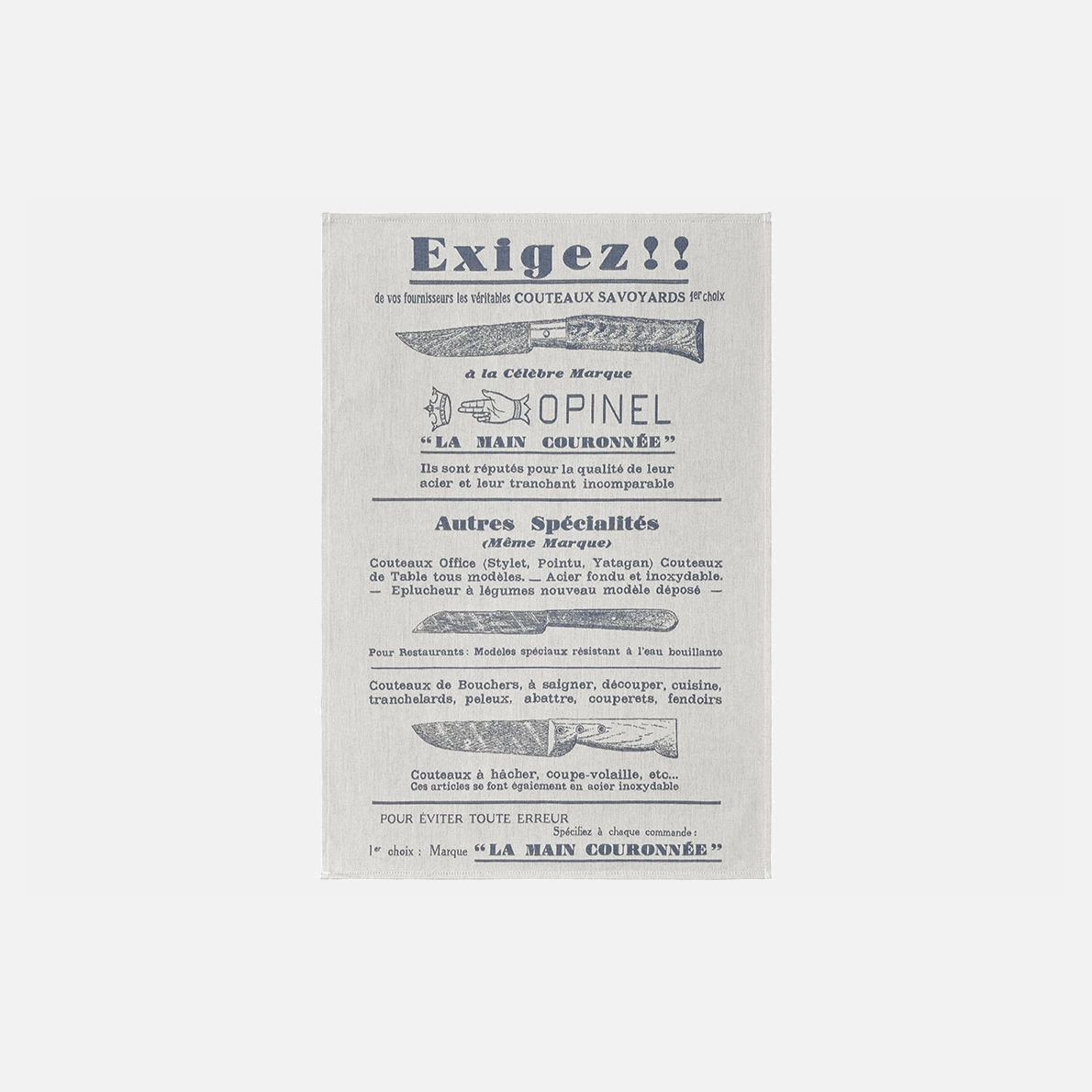 "Exigez!" beige teatowel »