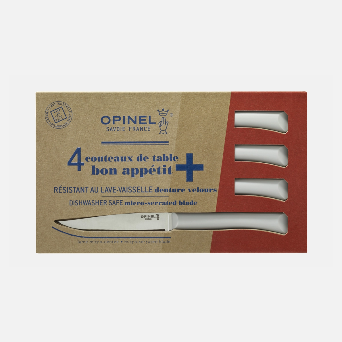 Estuche de 4 cuchillos de mesa Bon Appetit + Nube