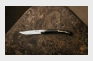 Set of 2 Coal Kintsugi silver blade table knives
