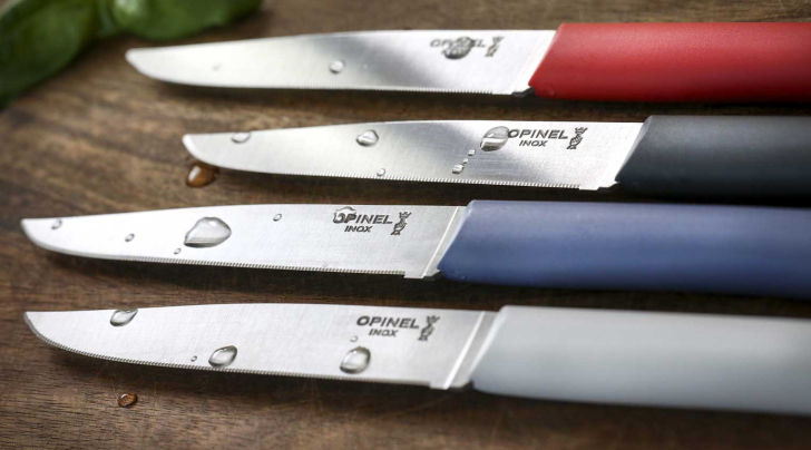 Set of 4 table knives N°125 Bon Appetit + Primo (variegated colours)