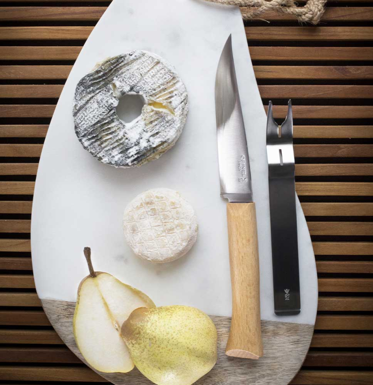 Set de queso: cuchillo + tenedor