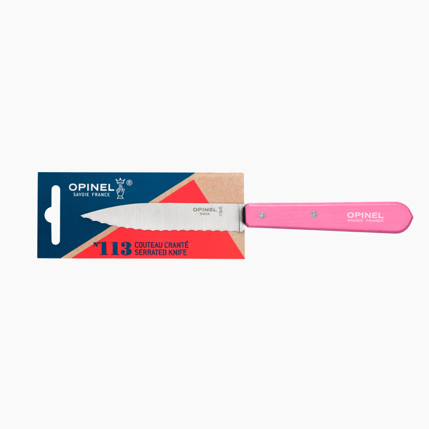 Serrated knife N°113 Pink