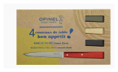 Estuche de 4 cuchillos de mesa N.º 125 Bon Appétit Loft