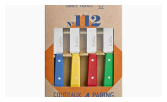 Box mit 4 Messern N°112 klassische Farben