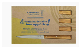 Estuche de 4 cuchillos de mesa N.º 125 Bon Appétit Sud