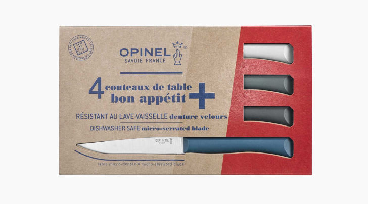 Doos met 4 tafelmessen Bon Appétit + Tempête (Gevarieerde kleuren)